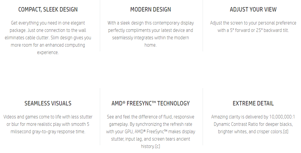 Features of the HP 24fw 23.8